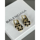 Balenciaga metal letters ~ B logo pendant earrings of Balenciaga