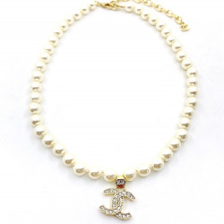 Chanel's new Jenny has the same ZP material as the same all pearl letter necklace