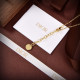 2022 new Dior CD necklace is made of brass with super texture
