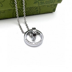 Gucci Double Ring Pendant Necklace 