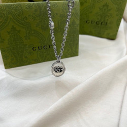 Gucci Gucci 925 Sterling Silver Double g Necklace