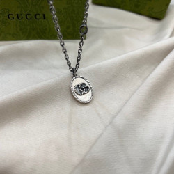 Gucci Gucci 925 Sterling Silver Double g Necklace