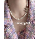 Chanel new Pearl heavy industry necklace is made of brass