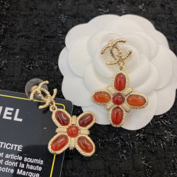 Chanel new classic Logo Earrings are made every year with different materials
