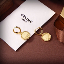 Celine's new Gold Round Earrings have a distinctive design and personality, subverting your impression of traditional earrings and making them attractive