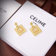 Celine earrings, preclus new products, simple fashion pearl gold earrings, unique design, avant-garde beauty essential!