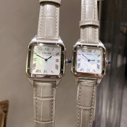 Santos Dumont Cartier Santos ultra thin Dumont series watch with shell surface, couple pair watch, neutral watch