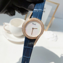 Piaget limelight series g0a38160 women's wristwatch, Swiss quartz movement, 316L fine steel case, sapphire glass mirror, Juan silk strap leather.