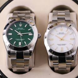 The classic Rolex wristwatch is a must-have for men