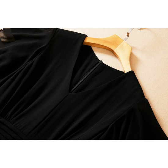 Fashion collar Ruffle Dress EA5649V 