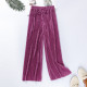 Summer Wide Leg Pants For Women Casual Elastic High Waist 2022 New Fashion Loose Long Pants Pleated Pant Trousers Femme