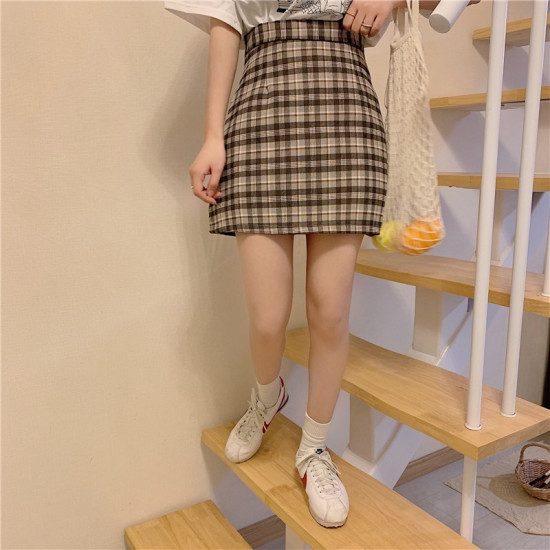 Korean Zebra Print Midi Skirt Women Autumn 2020 New Female A-line High Waist Loose Skirts Vintage Mini Skirt