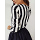 2022 New Blouse Women Casual Striped Top Shirts Blouses Female Loose Blusas Autumn Fall Casual Ladie